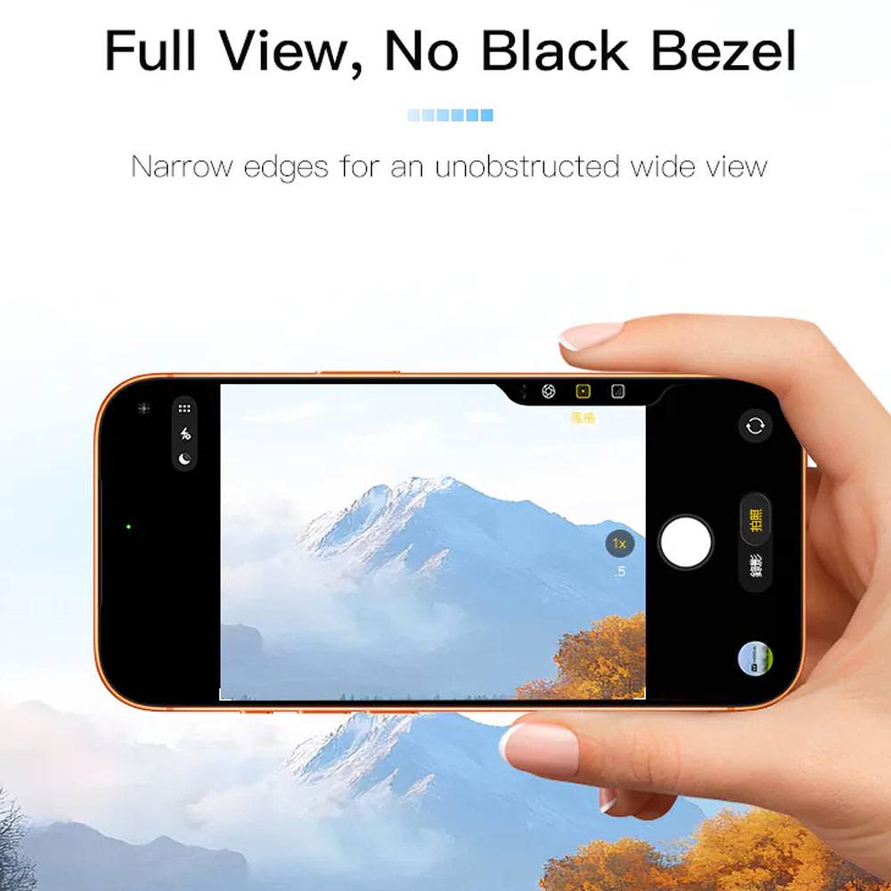 Picture of Apple iPhone 18 Pro Max Screen Protector | Hoda Full Coverage Tempered Glass Screen Protector for iPhone 18 Pro Max with Dust-Free Helper - Privacy 4 ways