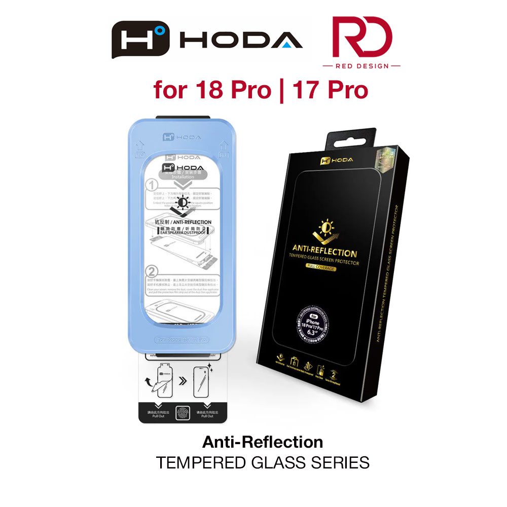 Picture of Hoda Full Coverage Tempered Glass Screen Protector for iPhone 18 Pro with Dust-Free Helper - Anti Reflection Flagship Apple iPhone 17 Pro 6.3- Apple iPhone 17 Pro 6.3 Cases, Apple iPhone 17 Pro 6.3 Covers, iPad Cases and a wide selection of Apple iPhone 17 Pro 6.3 Accessories in Malaysia, Sabah, Sarawak and Singapore 