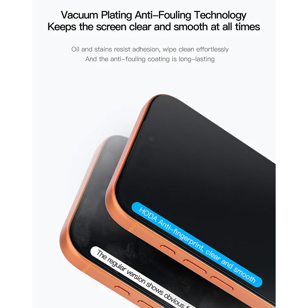 Picture of Apple iPhone 18 Pro Max Screen Protector | Hoda Full Coverage Tempered Glass Screen Protector for iPhone 18 Pro Max with Dust-Free Helper - Matte