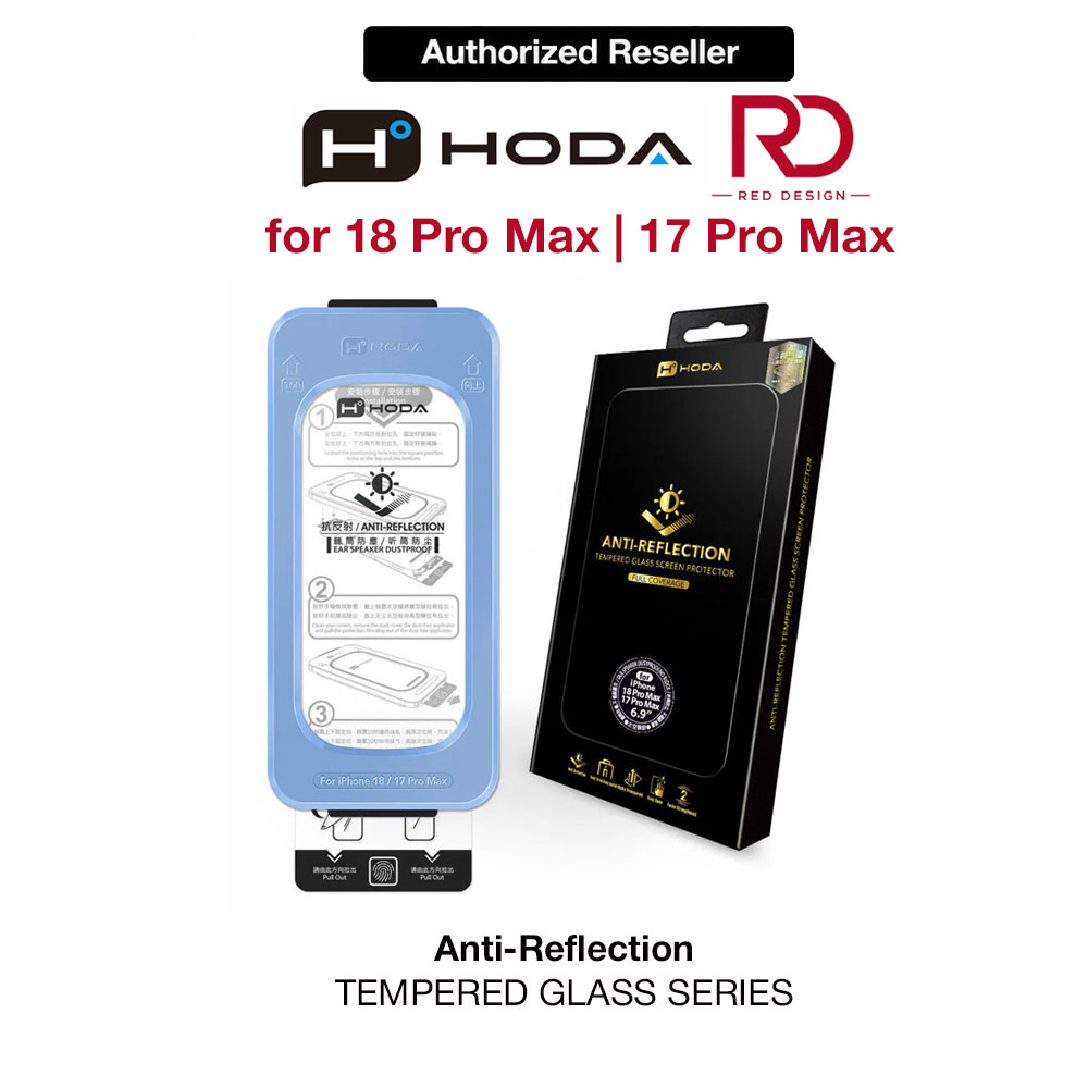 Picture of Hoda Full Coverage Tempered Glass Screen Protector for iPhone 18 Pro Max with Dust-Free Helper - Anti Reflection Flagship Apple iPhone 17 Pro Max 6.9- Apple iPhone 17 Pro Max 6.9 Cases, Apple iPhone 17 Pro Max 6.9 Covers, iPad Cases and a wide selection of Apple iPhone 17 Pro Max 6.9 Accessories in Malaysia, Sabah, Sarawak and Singapore 