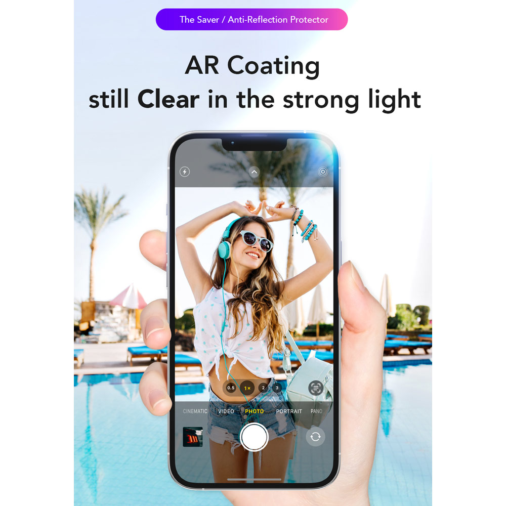 Picture of Apple iPhone 18 Pro Max Screen Protector | Hoda Full Coverage Tempered Glass Screen Protector for iPhone 18 Pro Max with Dust-Free Helper - Anti Reflection Flagship