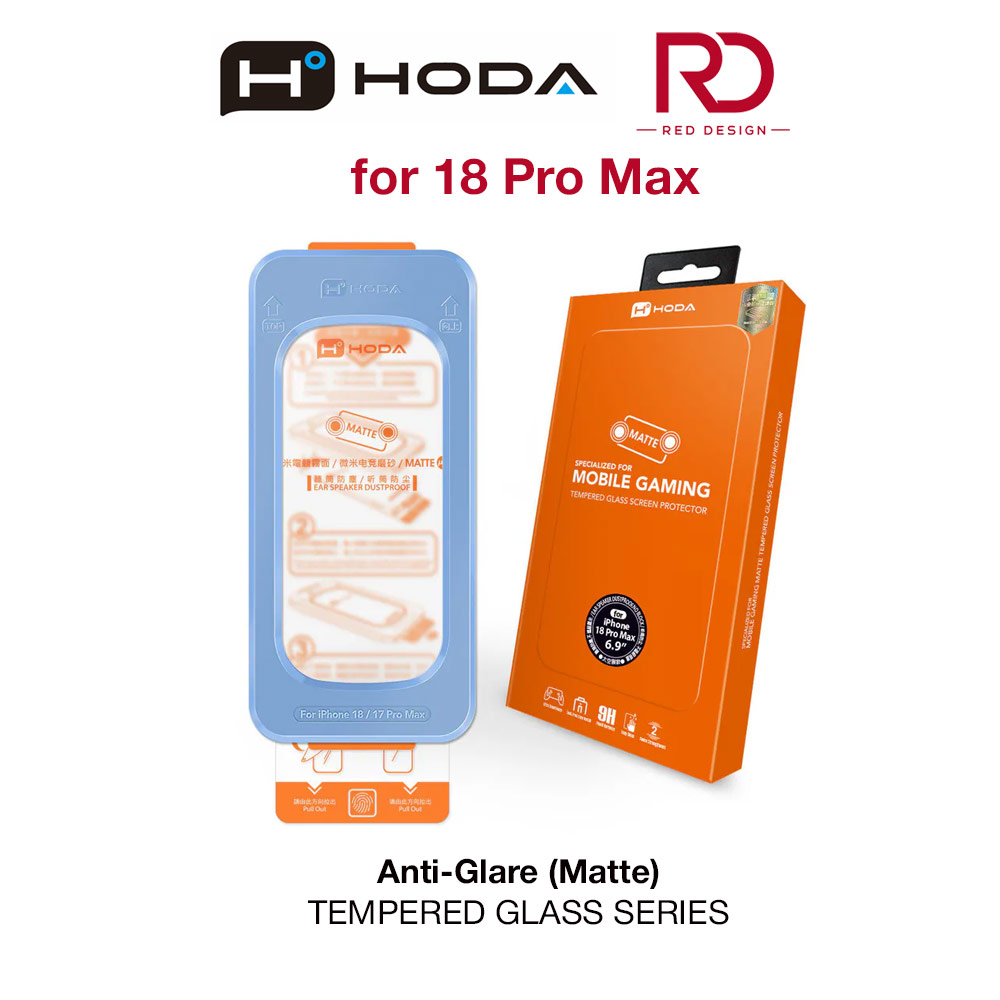 Picture of Hoda Full Coverage Tempered Glass Screen Protector for iPhone 18 Pro Max with Dust-Free Helper - Matte Apple iPhone 18 Pro Max- Apple iPhone 18 Pro Max Cases, Apple iPhone 18 Pro Max Covers, iPad Cases and a wide selection of Apple iPhone 18 Pro Max Accessories in Malaysia, Sabah, Sarawak and Singapore 