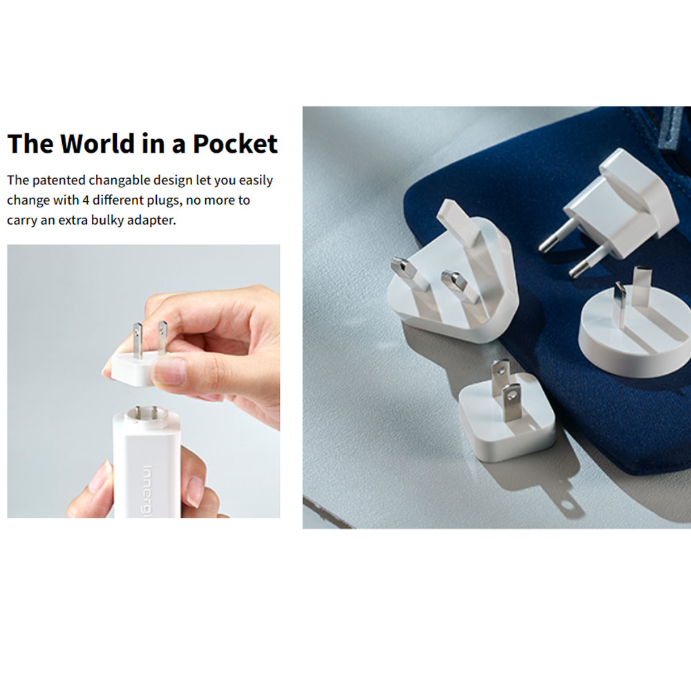 Picture of Innergie World Travel Plug Kit UniversaPlugsl  Fit in US EU UK AU version