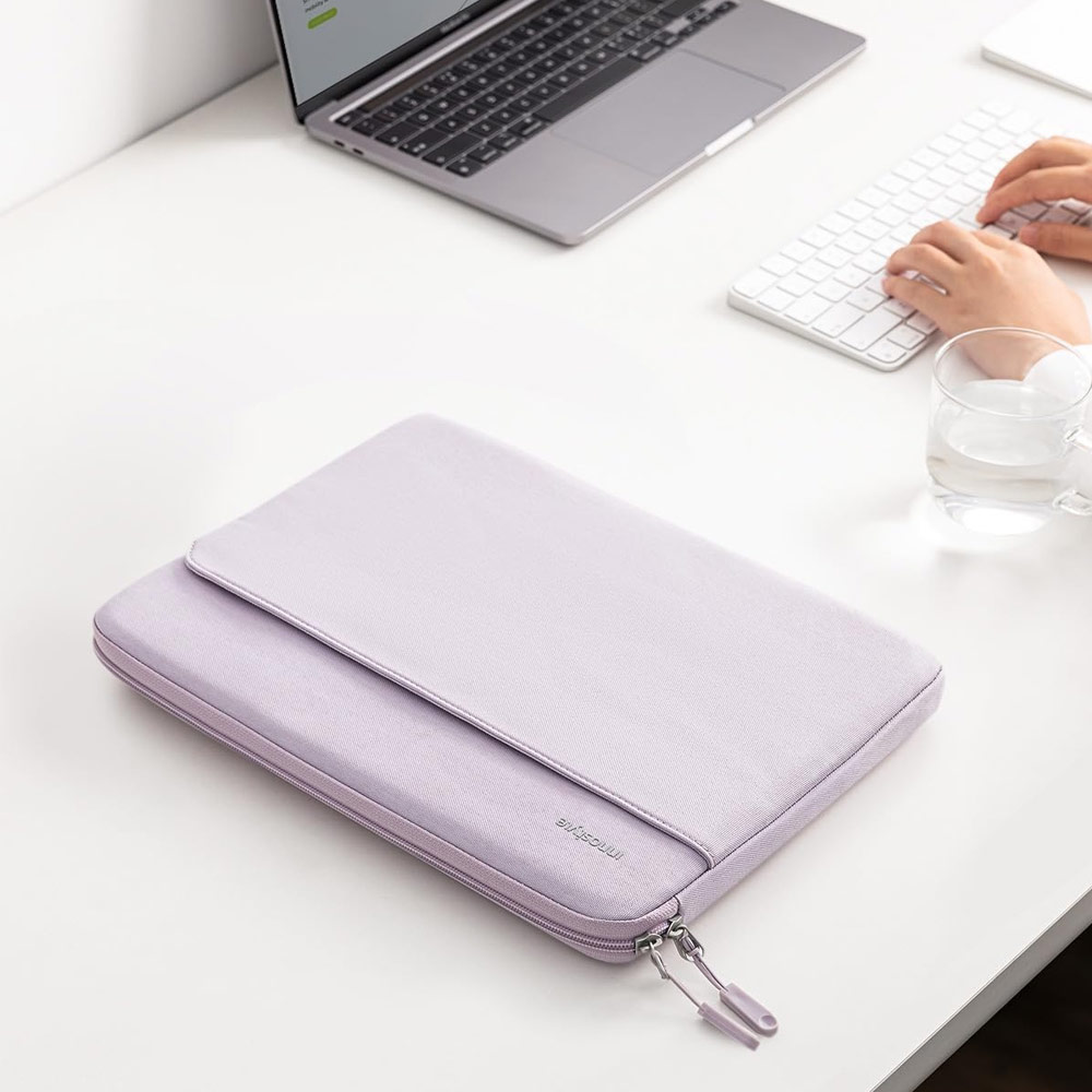 Picture of Innostyle Omiprotect Series Shock Proof Laptop Notebook Sleeve with Front Compartment for up to 14 inches Laptop (Lavender)