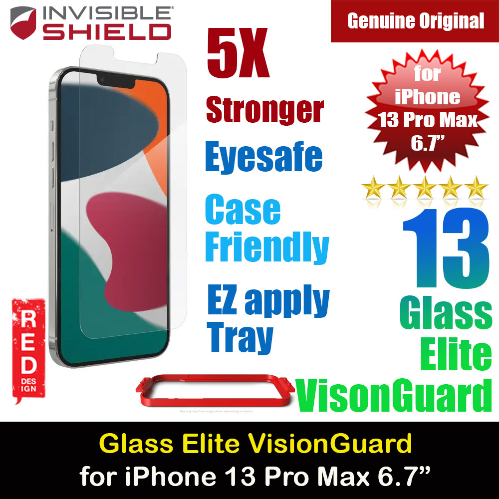 Picture of Invisible Shield Glass Elite VisionGuard Glass Screen Protector for iPhone 13 Pro Max 6.7 (Anti Blue Light ) Apple iPhone 13 Pro Max 6.7- Apple iPhone 13 Pro Max 6.7 Cases, Apple iPhone 13 Pro Max 6.7 Covers, iPad Cases and a wide selection of Apple iPhone 13 Pro Max 6.7 Accessories in Malaysia, Sabah, Sarawak and Singapore 