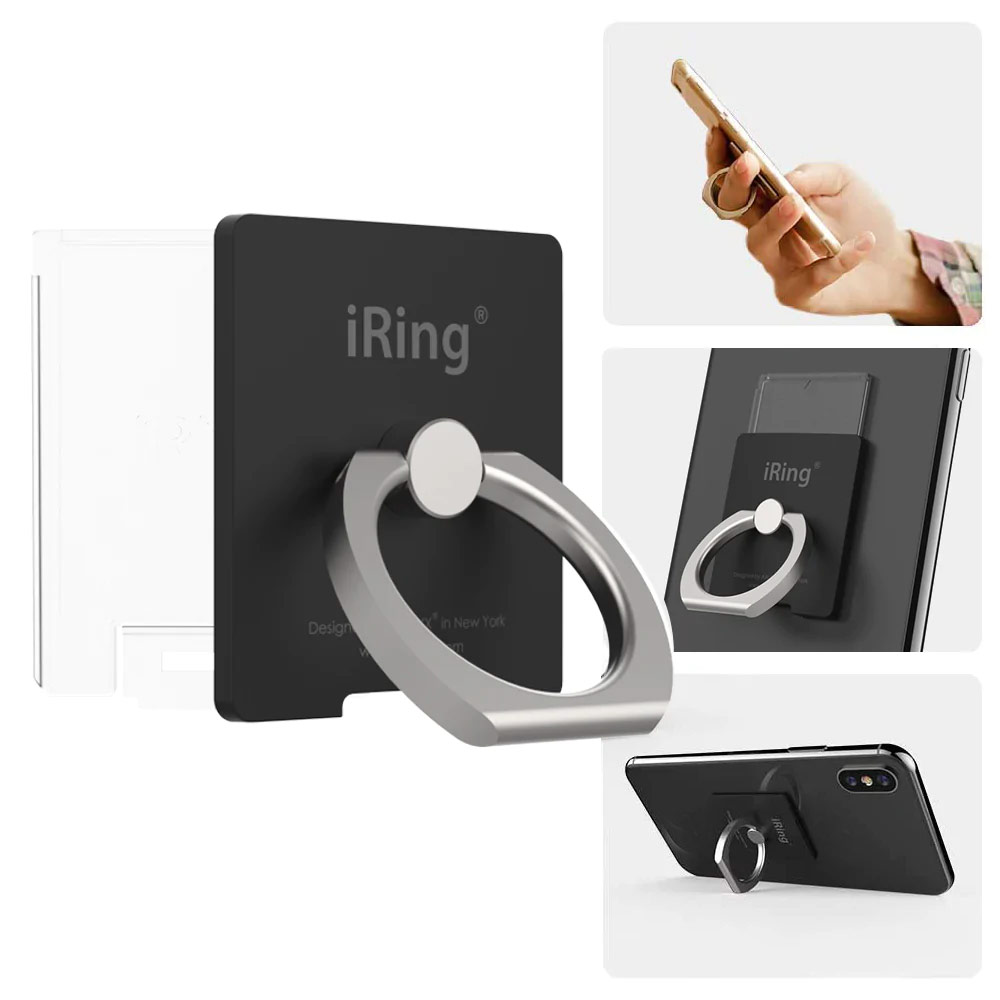 Picture of AAUXX iRing Link Universal Phone Grip and Stand Compatible with wireless charging (Metallic Red)