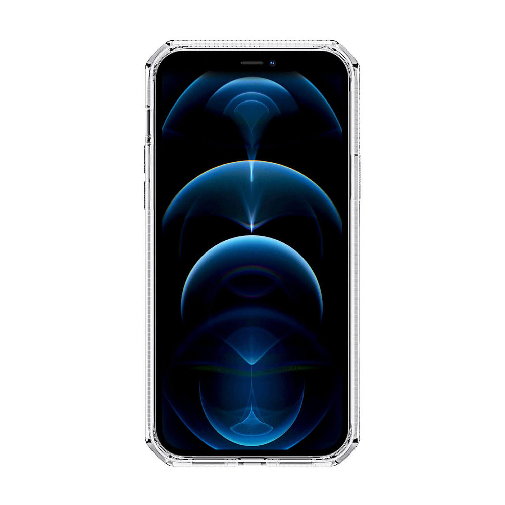 Picture of Apple iPhone 12 Pro Max 6.7 Case | ITSKINS SPECTRUM CLEAR ANTIMICROBIAL Certified Antishock Protection Case for Apple iPhone 12 Pro Max 6.7 (Transparent)