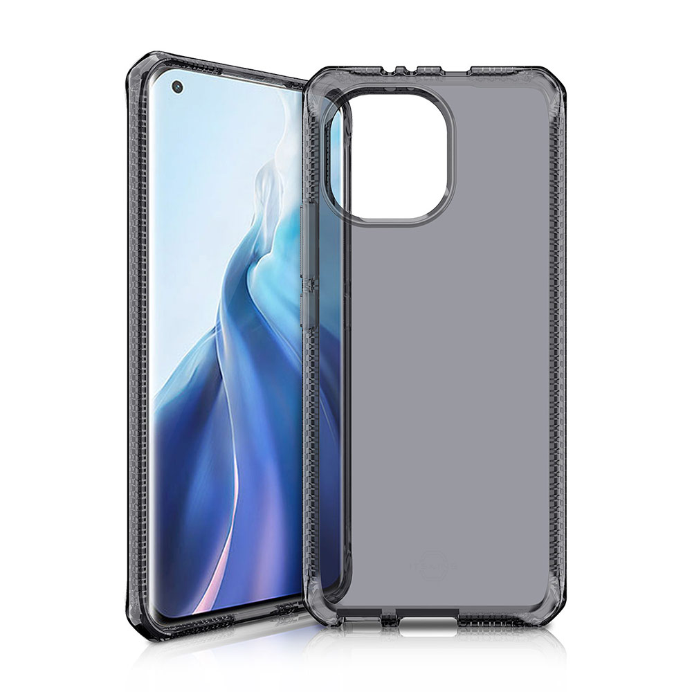 Picture of Xiaomi Mi 11 Case | ITSKINS SPECTRUM CLEAR ANTIMICROBIAL Certified Antishock Protection Case for XiaoMi Mi 11 (Smoke)