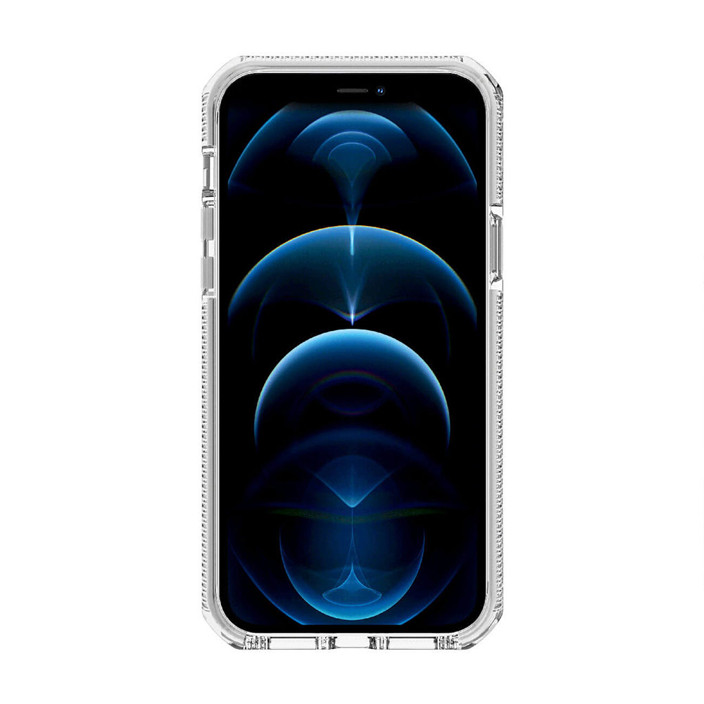 Picture of Apple iPhone 12 6.1 Case | ITSKINS SUPREME CLEAR  ANTIMICROBIAL Certified Extreme Impact Protection Case for Apple iPhone 12 iPhone 12 Pro 6.1 (White Transparent)