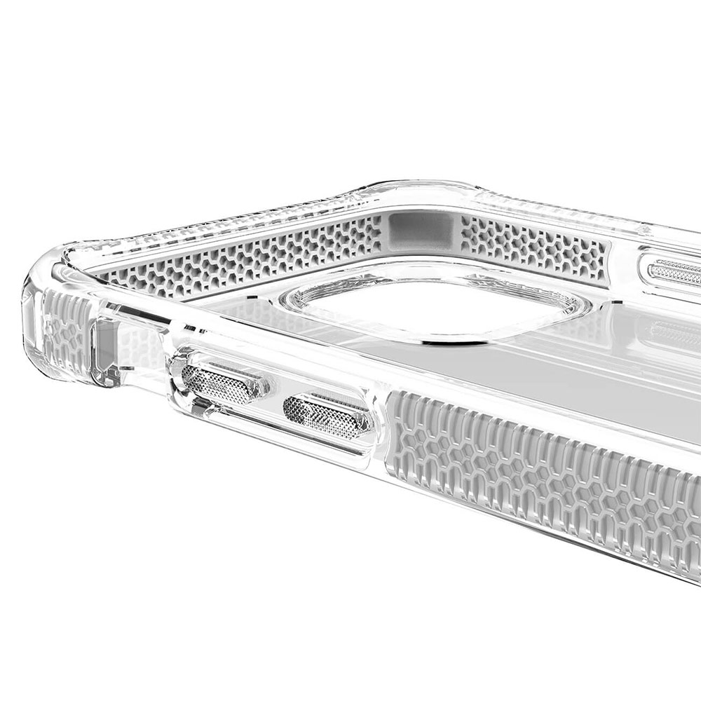 Picture of Apple iPhone 12 Pro Max 6.7 Case | ITSKINS SUPREME CLEAR  ANTIMICROBIAL Certified Extreme Impact Protection Case for Apple iPhone 12 Pro Max 6.7 (White Transparent)