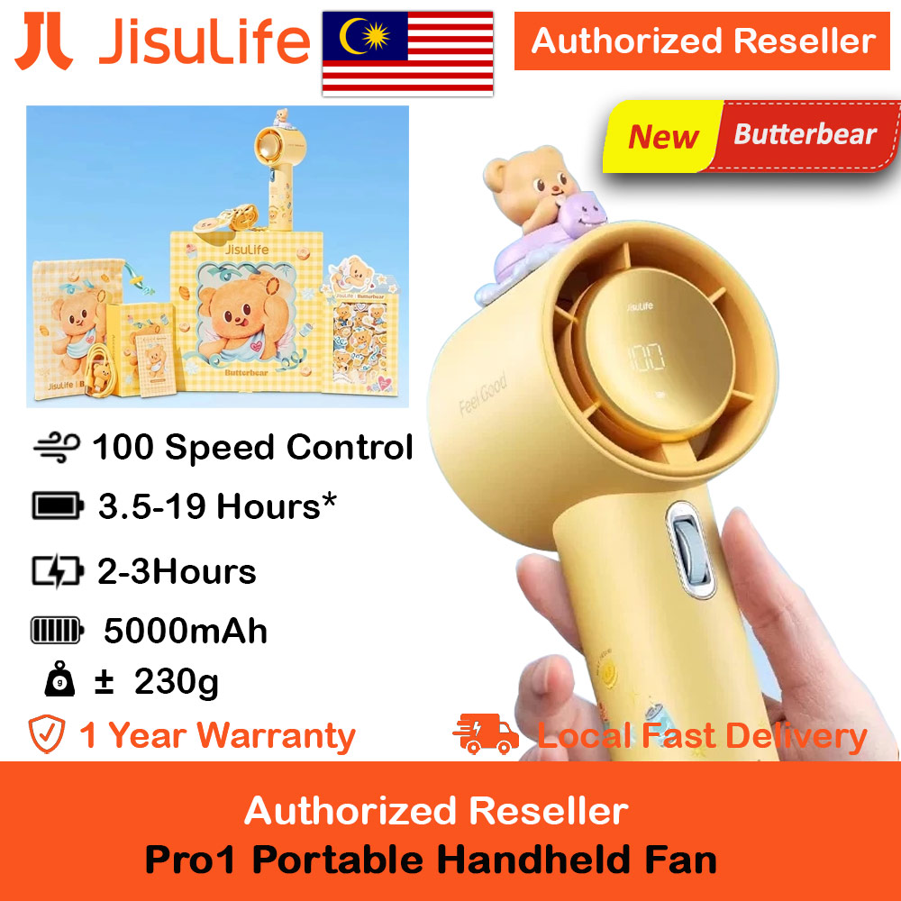 Picture of Jisulife Limited Edition Gift Idea Box Butterbear 100 Speed Control Wide Wind Portable Handheld Fan Kipas Pegang Tangan Angin Kuat Red Design- Red Design Cases, Red Design Covers, iPad Cases and a wide selection of Red Design Accessories in Malaysia, Sabah, Sarawak and Singapore 
