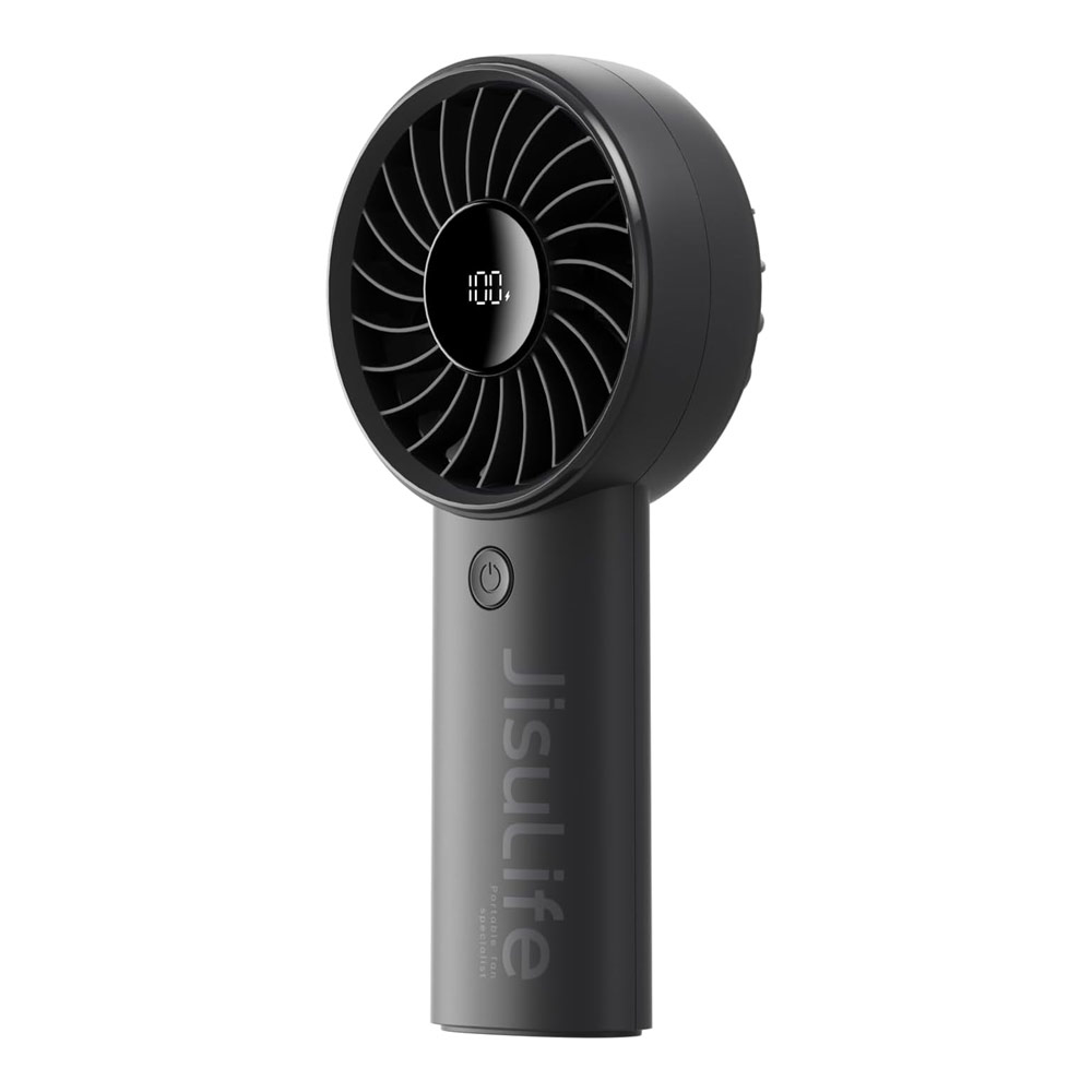 Picture of Jisulife Powerful Handheld Fan Life7 Powerful Portable Fan with LED Display (3600mAh Black)