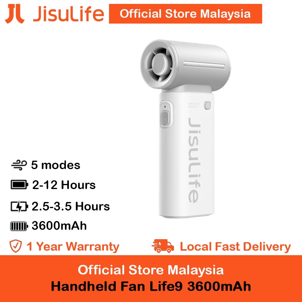 Picture of Jisulife Life9 Handheld Fan Ultra Mini Compact Small Pocket Size Portable Handheld Fan Kipas Pegang Tangan Angin Kuat (3600mah Grey) Red Design- Red Design Cases, Red Design Covers, iPad Cases and a wide selection of Red Design Accessories in Malaysia, Sabah, Sarawak and Singapore 