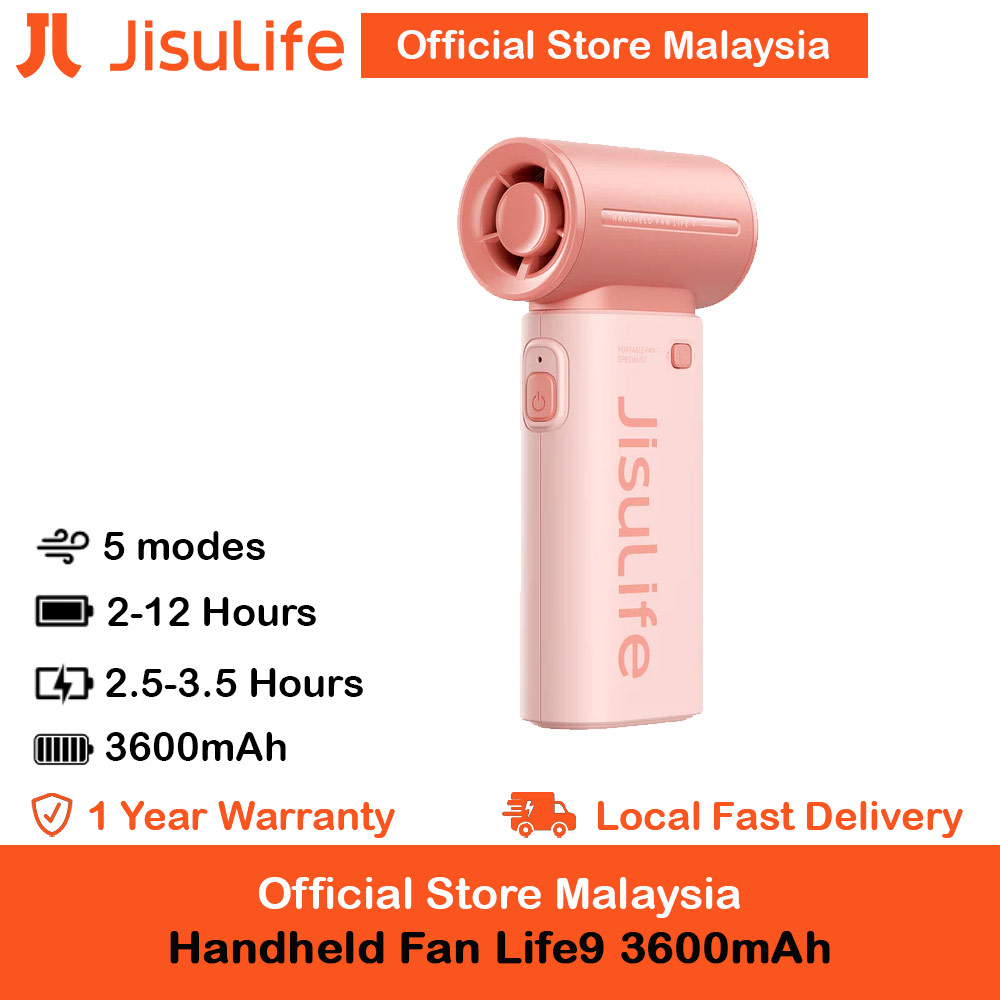 Picture of Jisulife Life9 Handheld Fan Ultra Mini Compact Small Pocket Size Portable Handheld Fan Kipas Pegang Tangan Angin Kuat (3600mah Pink) Red Design- Red Design Cases, Red Design Covers, iPad Cases and a wide selection of Red Design Accessories in Malaysia, Sabah, Sarawak and Singapore 