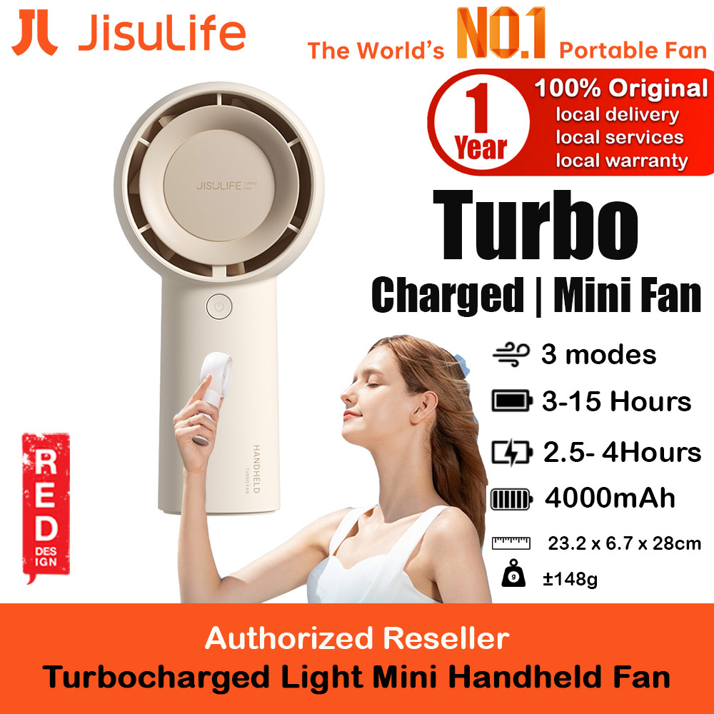 Picture of Jisulife Malaysia Turbocharged 3 Speed Portable Fast Charge Rechargeble 4000mAh Hidden Blade High Quality Handheld Mini Fan for Outdoor Indoor Badminton Court Concert Picnic Camping FA43 ( Brown) Red Design- Red Design Cases, Red Design Covers, iPad Cases and a wide selection of Red Design Accessories in Malaysia, Sabah, Sarawak and Singapore 