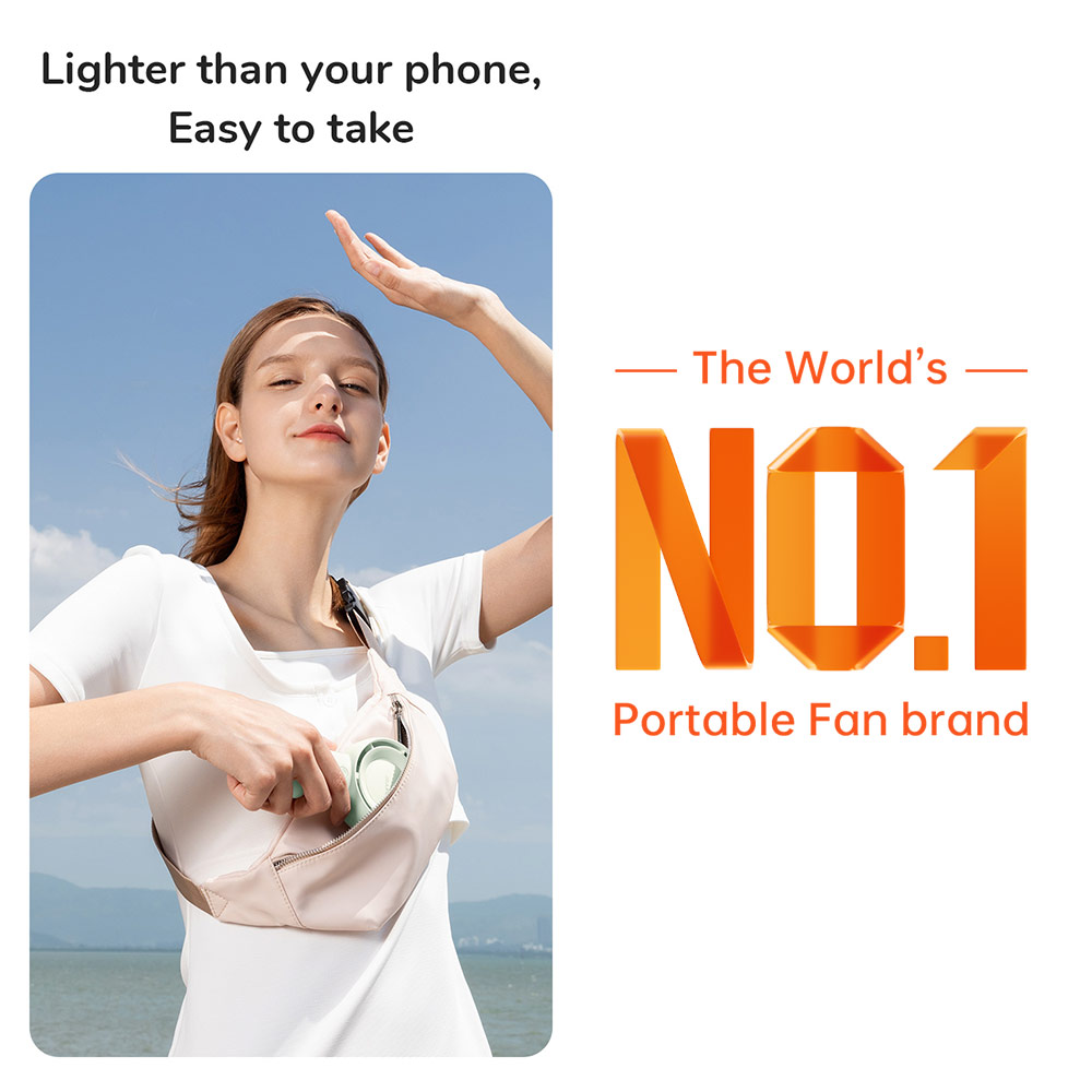 Picture of Jisulife Malaysia Turbocharged 3 Speed Portable Fast Charge Rechargeble 4000mAh Hidden Blade High Quality Handheld Mini Fan for Outdoor Indoor Badminton Court Concert Picnic Camping FA43 ( Brown)