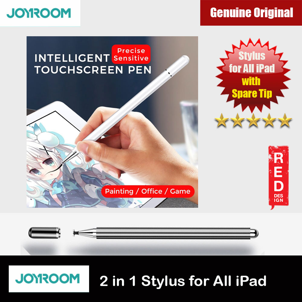 Picture of Joyroom Capacitive Touch Pen Stylus for iPads iPad Pro Tablets 175mm with Extra Tip (Black) Red Design- Red Design Cases, Red Design Covers, iPad Cases and a wide selection of Red Design Accessories in Malaysia, Sabah, Sarawak and Singapore 