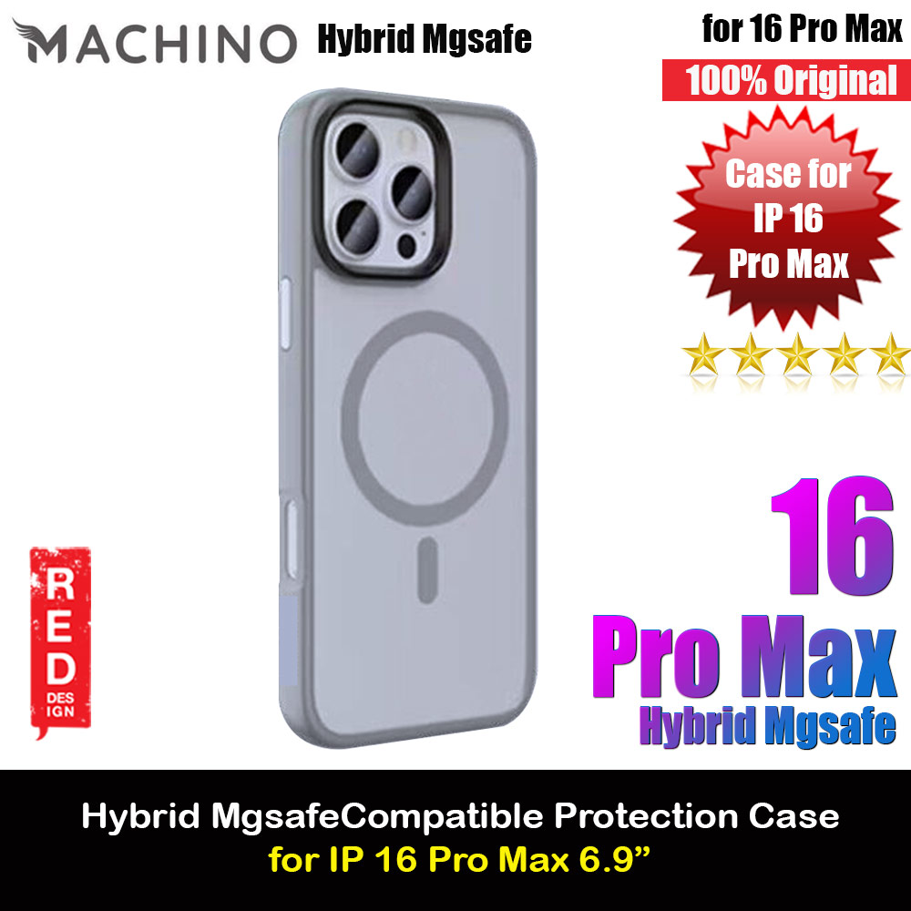 Picture of Machino View Magnetic Compatible Drop Protection Case for iPhone 16 Pro Max 6.9 (Grey) Apple iPhone 16 Pro Max 6.9- Apple iPhone 16 Pro Max 6.9 Cases, Apple iPhone 16 Pro Max 6.9 Covers, iPad Cases and a wide selection of Apple iPhone 16 Pro Max 6.9 Accessories in Malaysia, Sabah, Sarawak and Singapore 