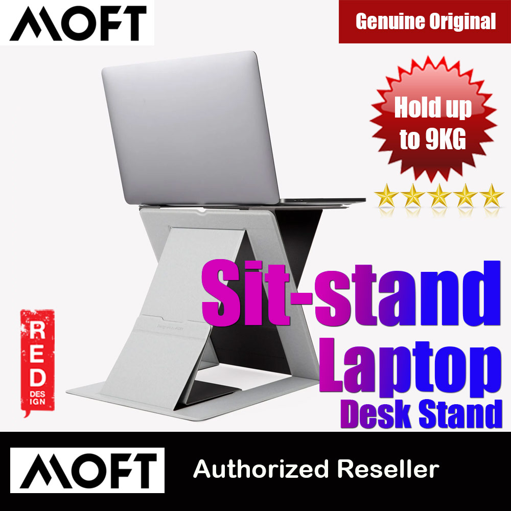 Picture of MOFT Z Laptop Sit Stand Laptop Desk Stand Multiple Angle Adjustable Stand for Laptop Notebook at Home Office  (Gray) Apple MacBook Pro 13\" 2020- Apple MacBook Pro 13\" 2020 Cases, Apple MacBook Pro 13\" 2020 Covers, iPad Cases and a wide selection of Apple MacBook Pro 13\" 2020 Accessories in Malaysia, Sabah, Sarawak and Singapore 