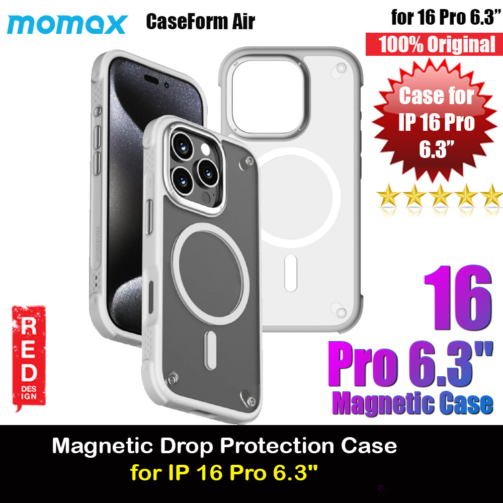 Picture of Momax CaseForm Air Magnetic Case Tough Drop Protective Case iPhone 16 Pro 6.3 (Gray) Apple iPhone 16 Pro 6.3- Apple iPhone 16 Pro 6.3 Cases, Apple iPhone 16 Pro 6.3 Covers, iPad Cases and a wide selection of Apple iPhone 16 Pro 6.3 Accessories in Malaysia, Sabah, Sarawak and Singapore 