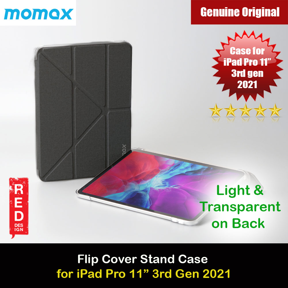 Picture of Momax Flip Cover Slim Fit Thin Case Transparent on Back Case for Apple iPad Pro 11" 3rd Gen 2021 (Space Gray) Apple iPad Pro 11 3rd gen 2021- Apple iPad Pro 11 3rd gen 2021 Cases, Apple iPad Pro 11 3rd gen 2021 Covers, iPad Cases and a wide selection of Apple iPad Pro 11 3rd gen 2021 Accessories in Malaysia, Sabah, Sarawak and Singapore 