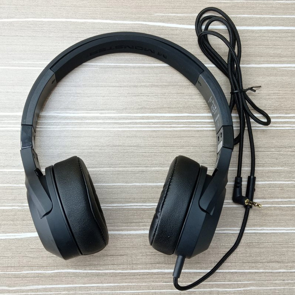 Picture of MONSTER Clarity 50 Over Ear High Quality Sound Wired Headphone Headset Headphone with soft over ear cushion (Blac
