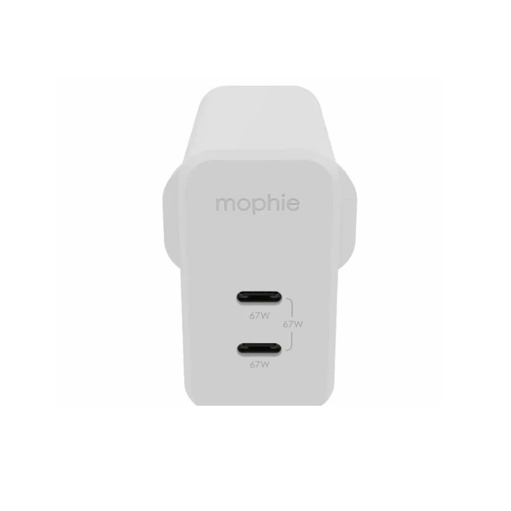 Picture of Mophie Gan 67W Dual USB-C Wall Charger Smartphone Tablet Small laptops USB-C devices (UK)