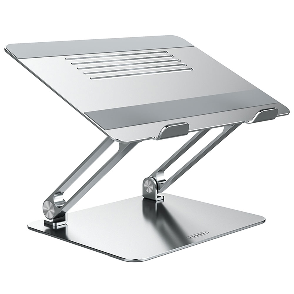 Picture of Nillkin ProDesk Adjustable Height Angle Laptop Stand Laptop Stand Aluminium Laptop Foldable Stand for Apple MacBook Pro Laptops Notebook Tablets iPad iPad Pro(Silver)