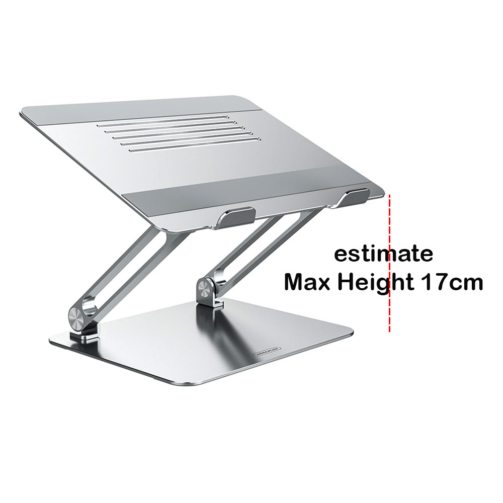 Picture of Nillkin ProDesk Adjustable Height Angle Laptop Stand Laptop Stand Aluminium Laptop Foldable Stand for Apple MacBook Pro Laptops Notebook Tablets iPad iPad Pro(Silver)