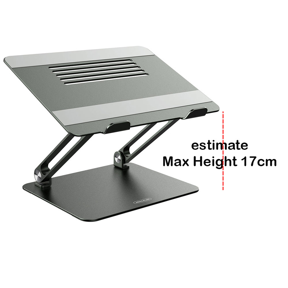 Picture of Nillkin ProDesk Adjustable Height Angle Laptop Stand Laptop Stand Aluminium Laptop Foldable Stand for Apple MacBook Pro Laptops Notebook Tablets iPad iPad Pro (Gray)