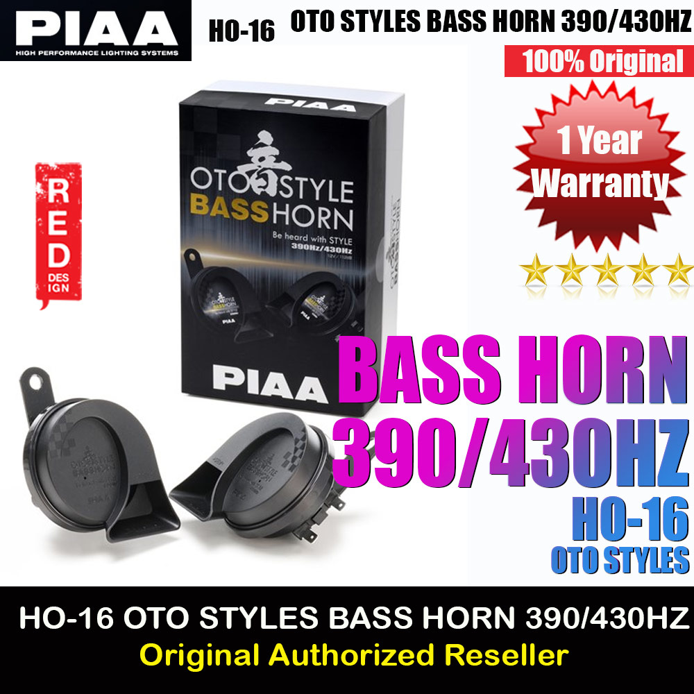 Picture of PIAA HO-16 OTO STYLES BASS HORN 390HZ 430HZ (2pcs in Box) Red Design- Red Design Cases, Red Design Covers, iPad Cases and a wide selection of Red Design Accessories in Malaysia, Sabah, Sarawak and Singapore 