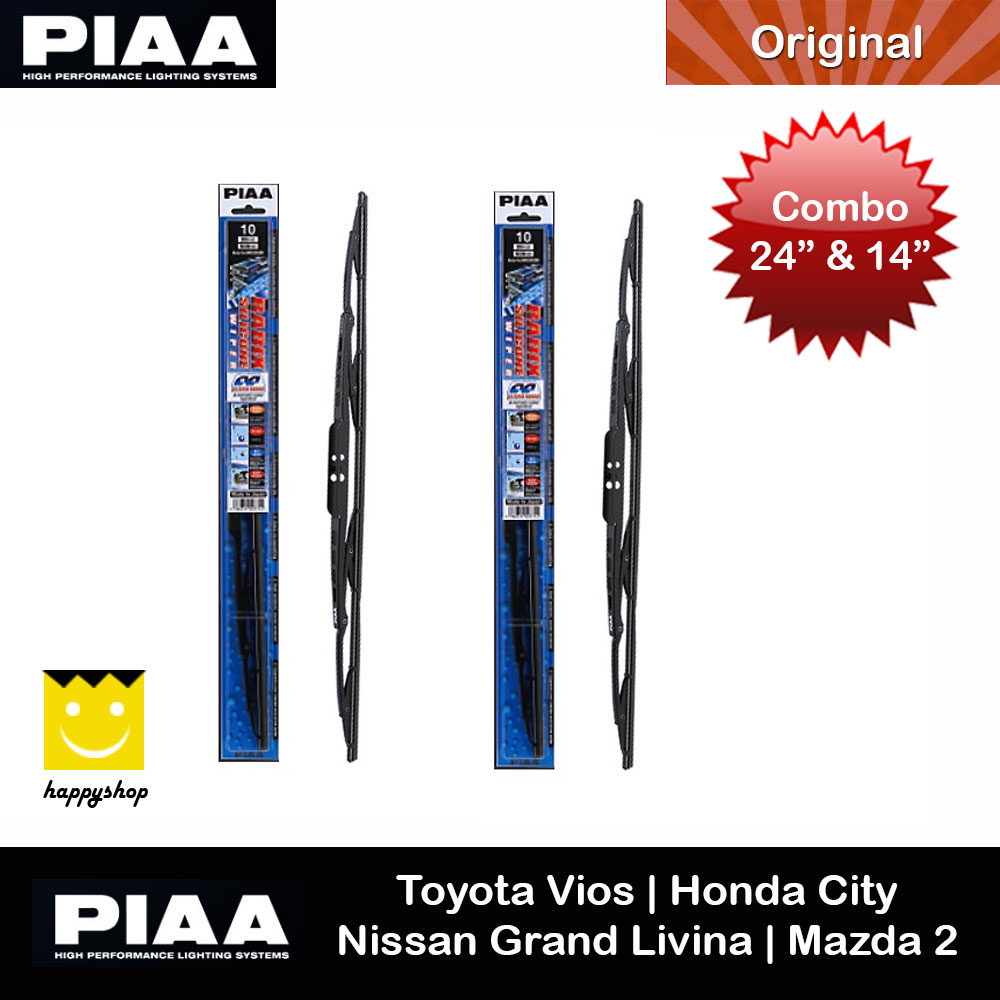 Picture of PIAA Radix Silicone Windscreen Wiper Made in Japan (Combo 24 & 14 ) for Honda City Toyota Vios Nissan Grand Livina Mazda 2 Red Design- Red Design Cases, Red Design Covers, iPad Cases and a wide selection of Red Design Accessories in Malaysia, Sabah, Sarawak and Singapore 