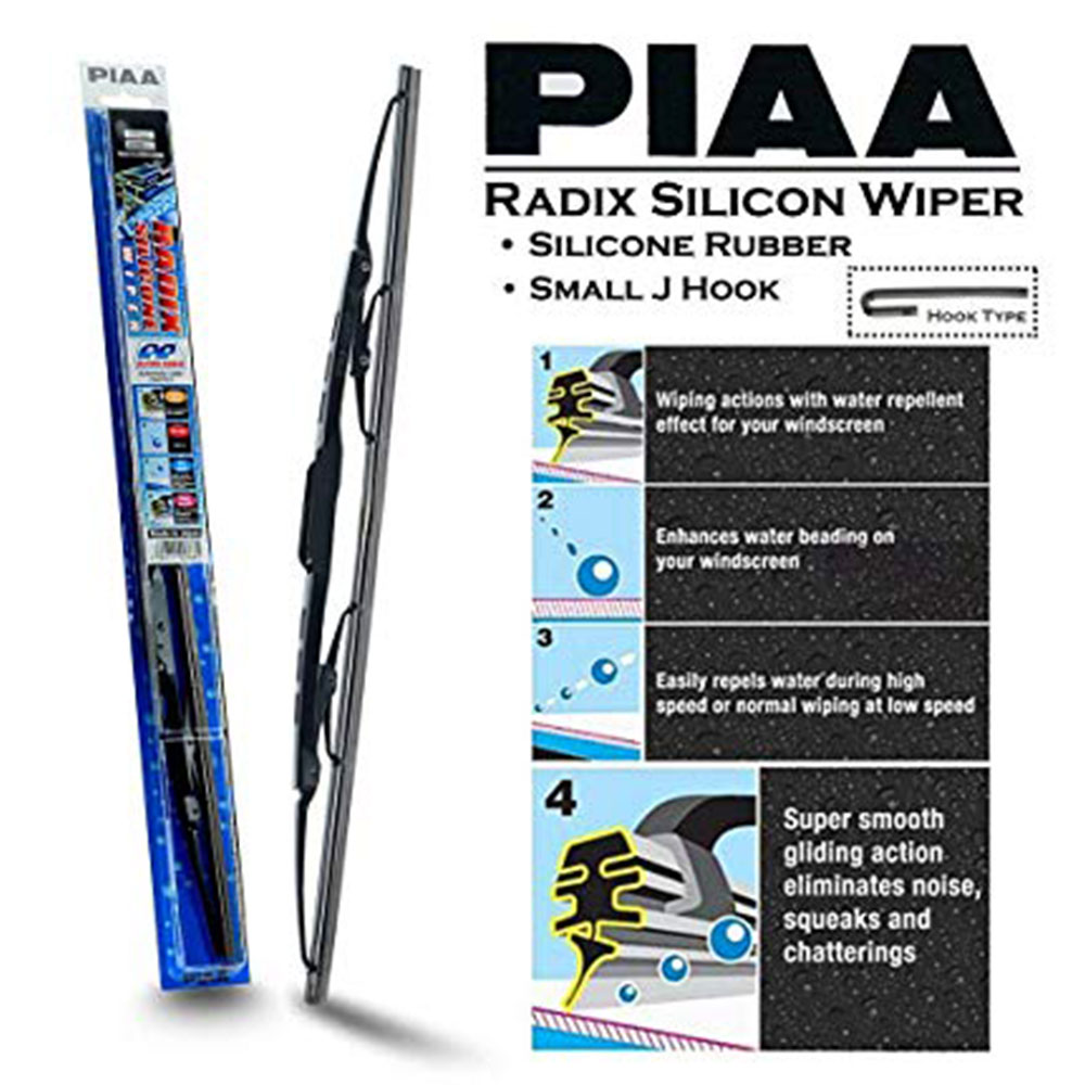 Picture of PIAA Radix Silicone Windscreen Wiper Made in Japan (Combo 22 & 17 ) for Suzuki Swift Proton Saga FLX BLM