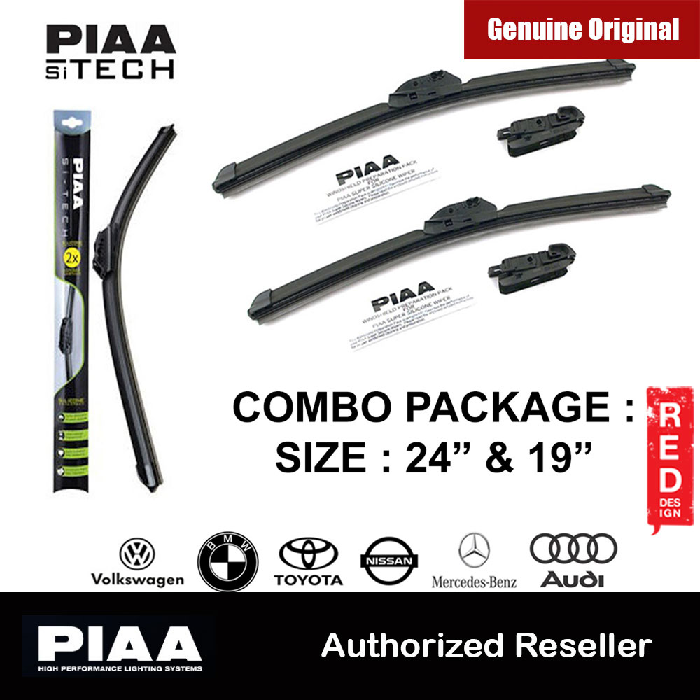 Picture of PIAA Si-Tech Silicone Wiper (Combo 24 & 19 ) for Audi A3 BMW 3-series BMW M3 Mercedes-Benz CLA-class Mercedes-Benz GLA-class Nissan Navara (Frontier) Nissan Teana Volkswagen Passat Volkswagen Jetta Volkswagen Scirocco Volkswagen CC Red Design- Red Design Cases, Red Design Covers, iPad Cases and a wide selection of Red Design Accessories in Malaysia, Sabah, Sarawak and Singapore 
