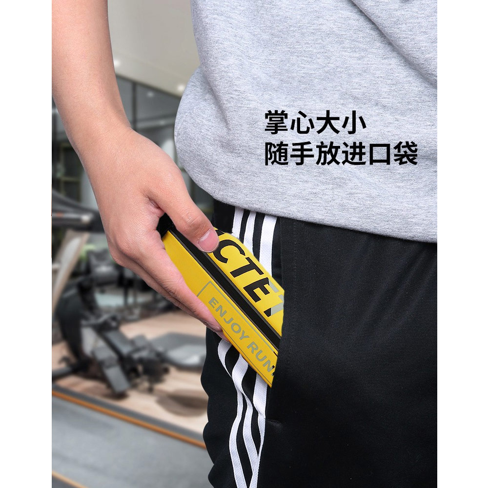 Picture of Pictet Fino Nylon Lycra Elastic Water Splash Proof Sweat Proof Belt Running Belt Waist Bag with Reflective Sticker (Yellow)