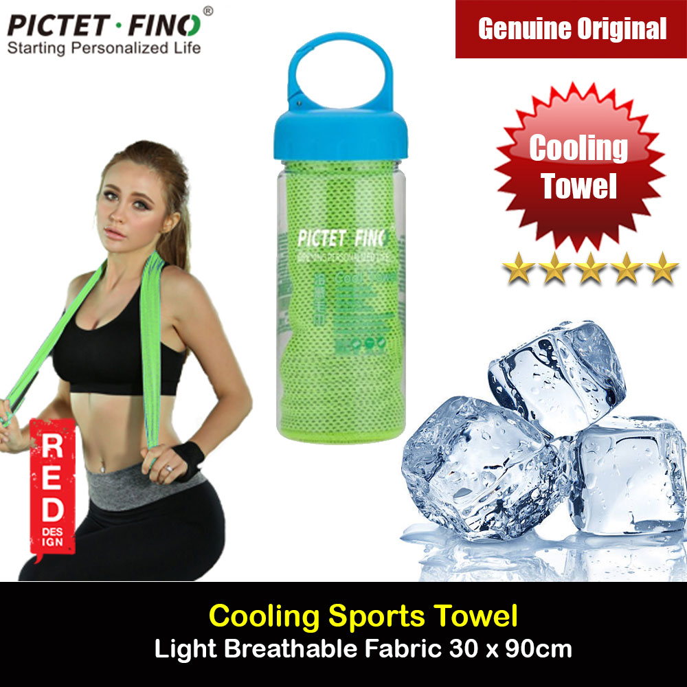 Picture of PICTETFINO Cool Towel Cooling Towel Sweat Absorbent Towel Dry Quickly Tower Instant Cooling Tower Breathable Towel Cooling Relief Towel Lightweight Towel Sports Towel Badminton Towel Jogging Towel Outdoor Indoor Towel 90cm x 30cm (Green) Red Design- Red Design Cases, Red Design Covers, iPad Cases and a wide selection of Red Design Accessories in Malaysia, Sabah, Sarawak and Singapore 