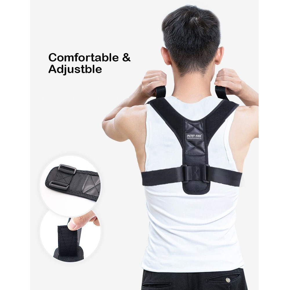 Picture of Pictet Fino Shouder Back Support Posture Shoulder Corrector Clavicle Spine Shoulder Belt Back Pain Relief Posture Correction (RH58) M Size