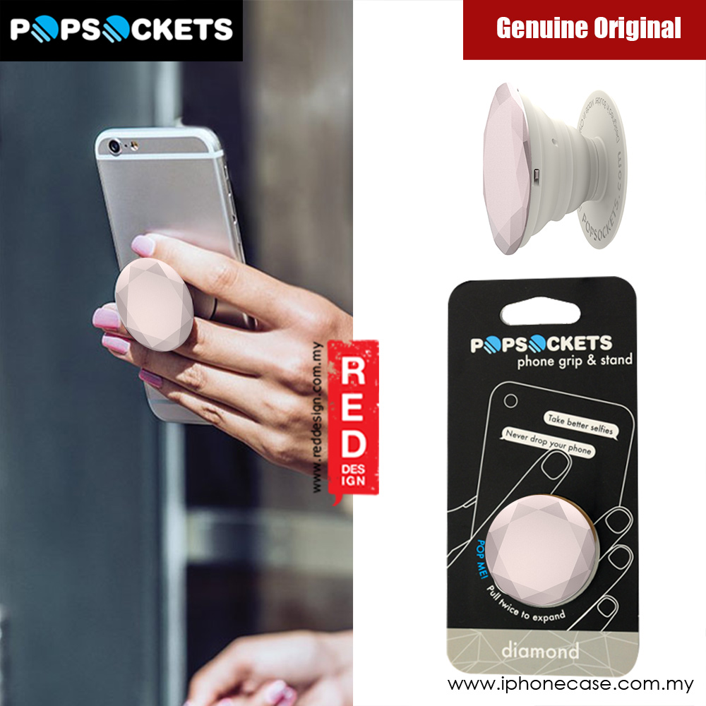 Picture of Popsockets A Phone Grip A Phone Stand An Earbud Management System - Diamond Rose Gold Metallic