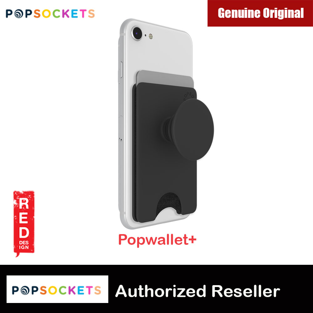 Picture of Popsocket Popwallet Plus Card Holder Credit Card Holder Parking Ticket Holder Card Wallet (Black) Red Design- Red Design Cases, Red Design Covers, iPad Cases and a wide selection of Red Design Accessories in Malaysia, Sabah, Sarawak and Singapore 