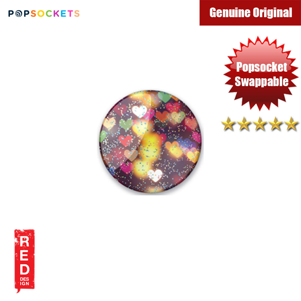 Picture of Popsockets PopGrip Swappable (Glitter Bokeh Hearts)