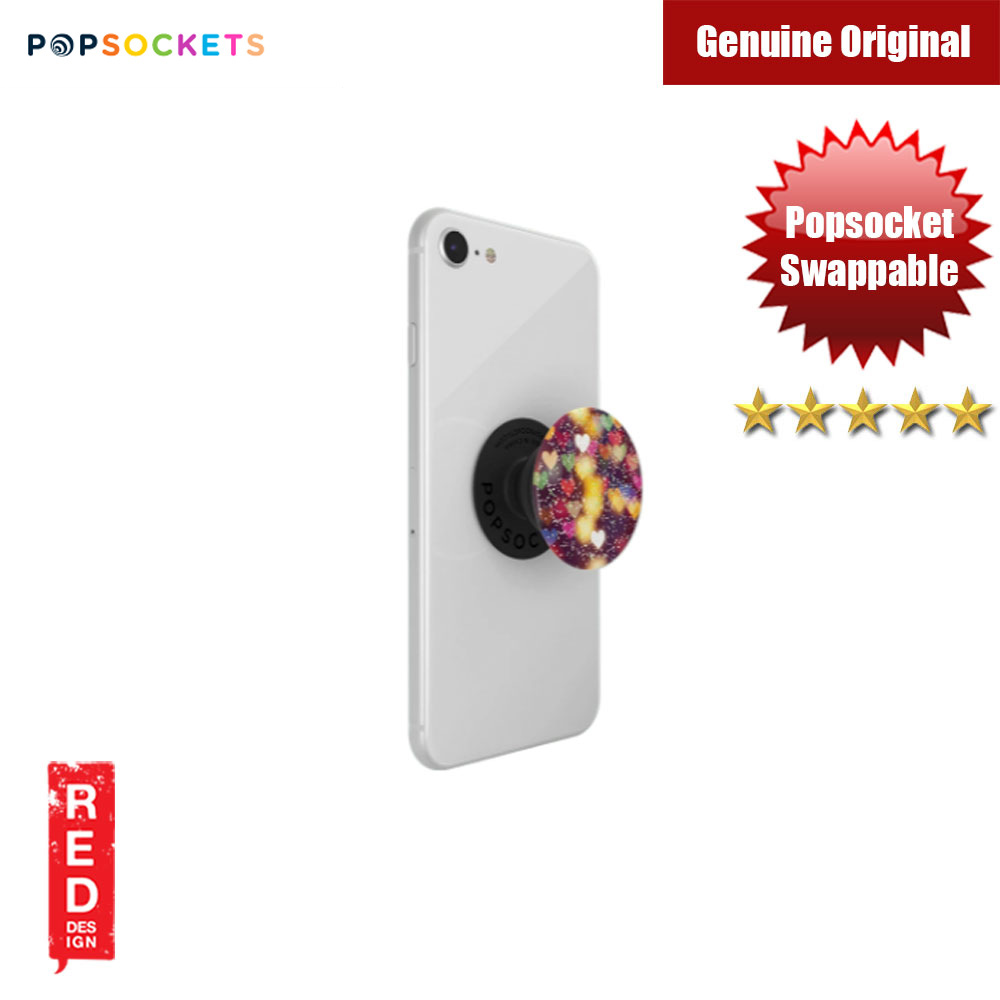 Picture of Popsockets PopGrip Swappable (Glitter Bokeh Hearts)