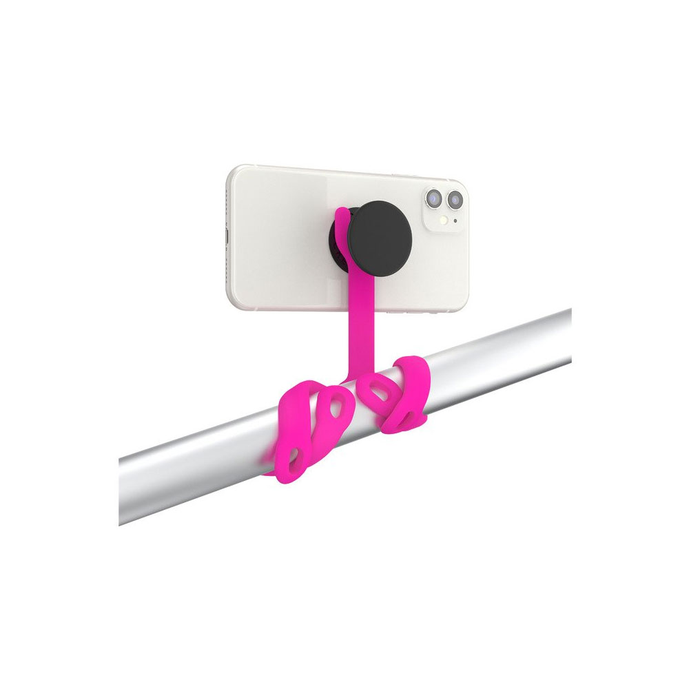 Picture of Popsockets PopMount 2 Flex  Flexible Stand Hold Stand Mount your device anywhere any position creation and on the go photography as Tripod desk mount (Pink)