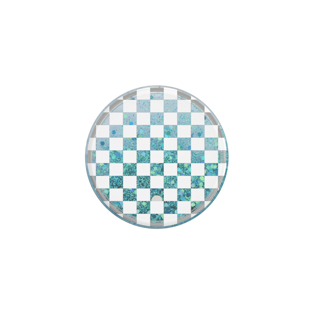 Picture of Popsockets PopGrip Swappable Luxe Tidepool Collection (Checker White)