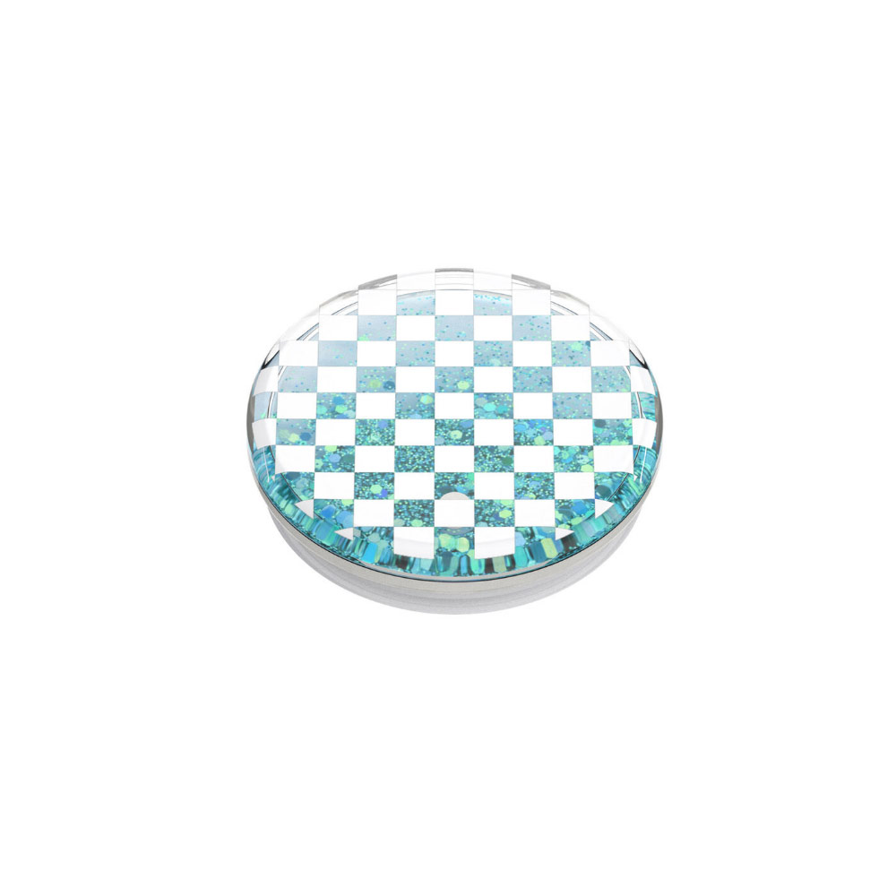 Picture of Popsockets PopGrip Swappable Luxe Tidepool Collection (Checker White)