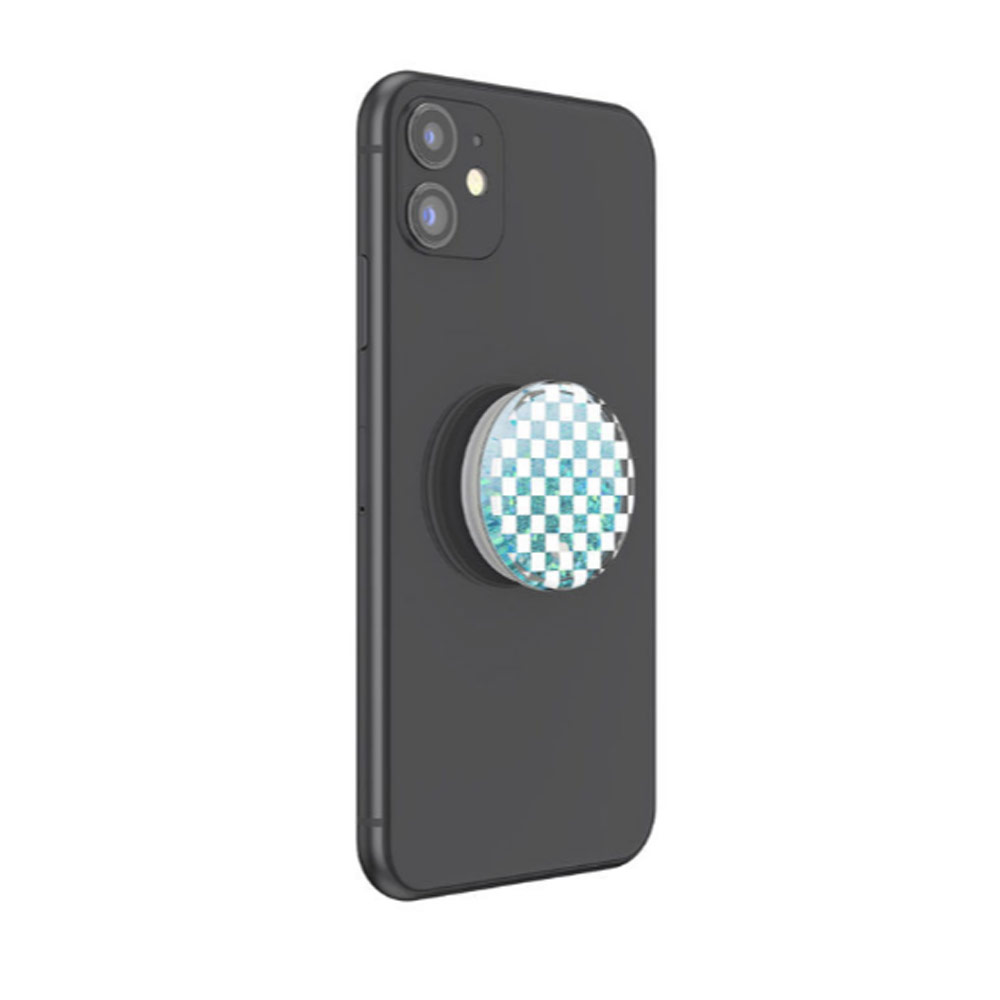 Picture of Popsockets PopGrip Swappable Luxe Tidepool Collection (Checker White)