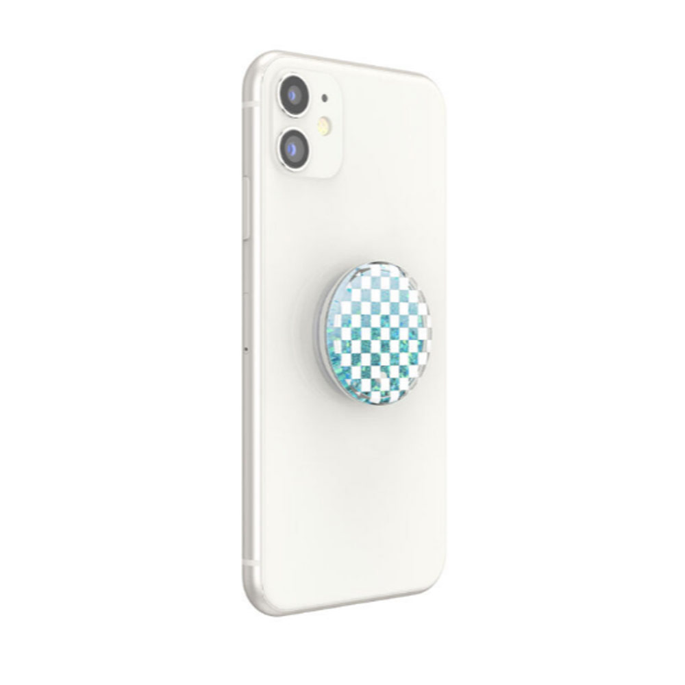 Picture of Popsockets PopGrip Swappable Luxe Tidepool Collection (Checker White)