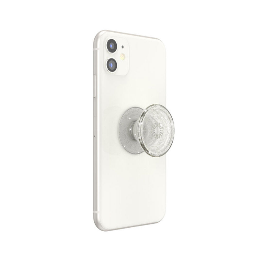 Picture of Popsockets PopGrip Swappable Premium Collection (Clear Glitter Silver)