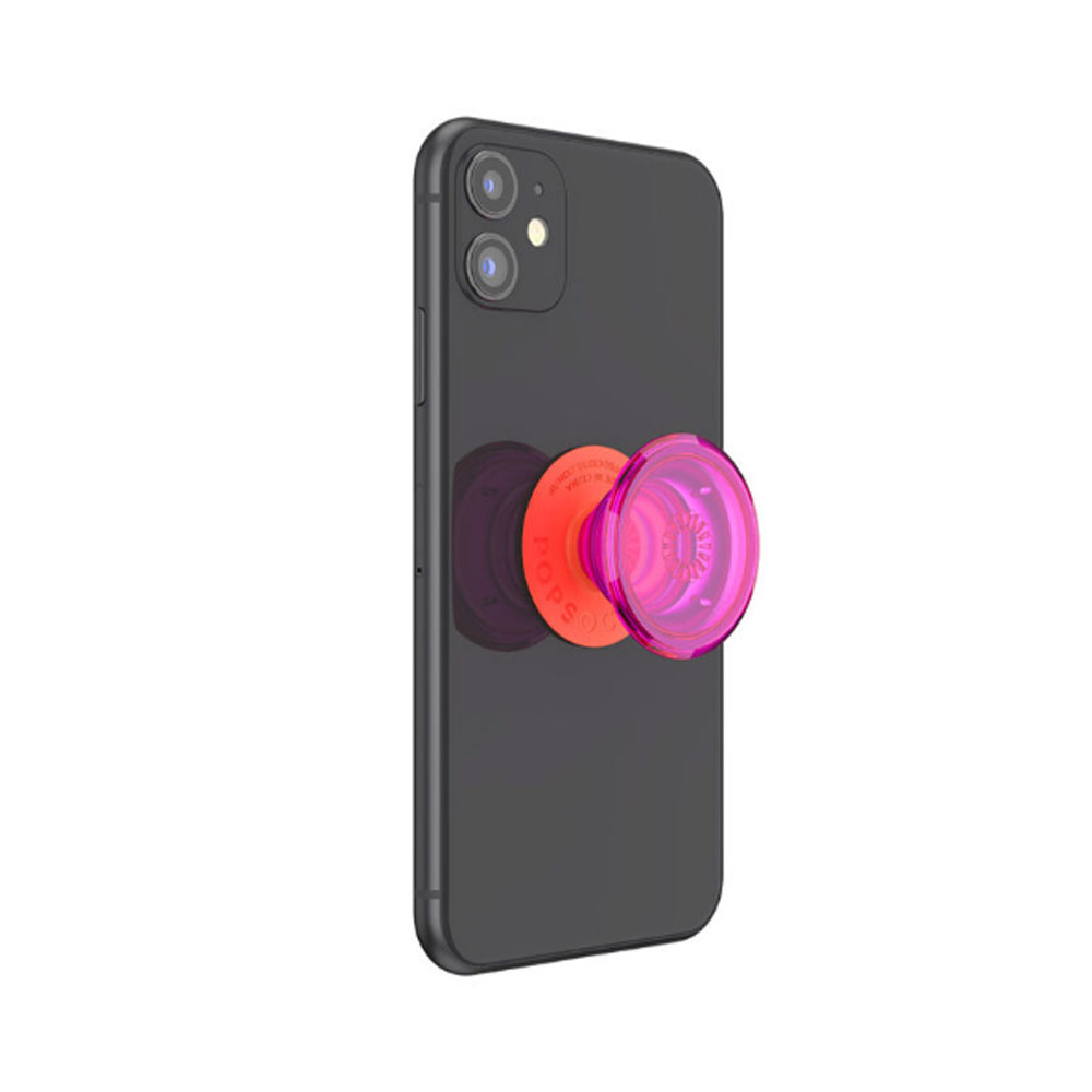 Picture of Popsockets PopGrip Swappable Premium Collection (Neon Glow Electric Sunrise)