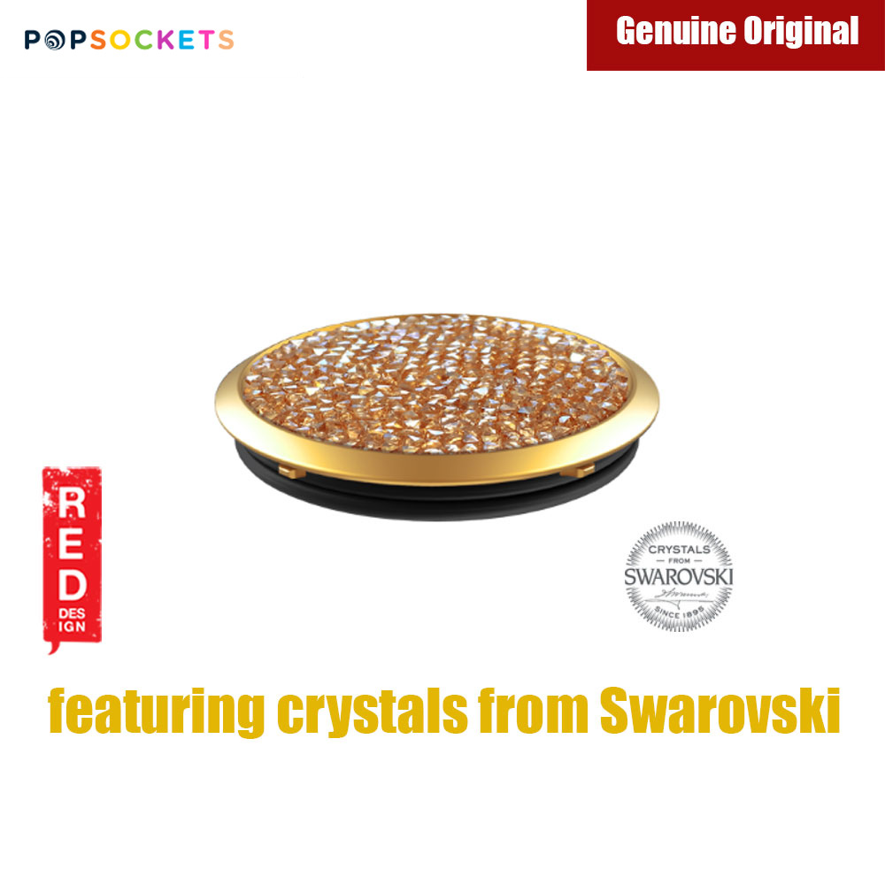 Picture of Popsockets A Phone Grip A Phone Stand An Earbud Management System Crystals from Swarovski (Golden Shadow Crystal)