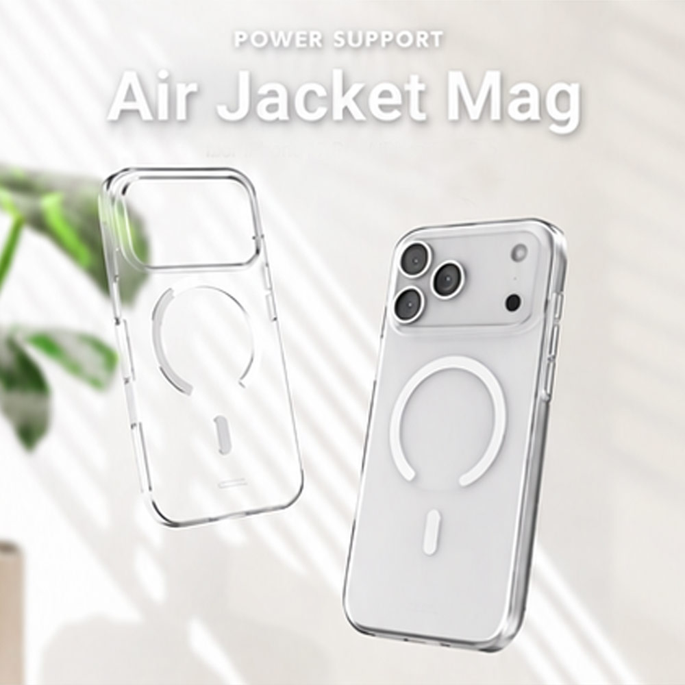 Picture of Apple iPhone 18 Pro Case | Power Support Air Jacket Mag Lightweight Thin MagSafe Case for iPhone 18 Pro | iPhone 17 Pro - Clear